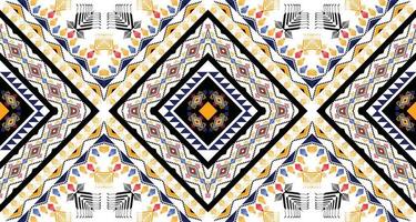 Geometric ethnic American, western, Aztec motif pattern style. seamless pattern design for fabric, curtain, background, sarong, wallpaper, clothing, wrapping, Batik, tile,interior.Vector illustration. vector