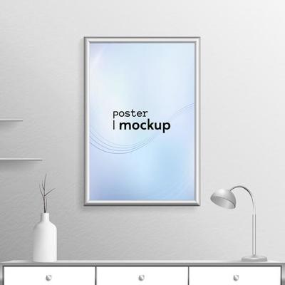 Modern Wall Frame Poster Mockup Template
