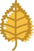 Yellow hazel leaf, illustration, on a white background. vector