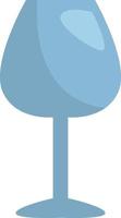 Wine glass, illustration, vector, on a white background. vector