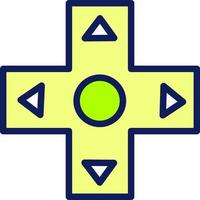 Gaming buttons, illustration, vector on a white background.