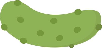 Fresh cucumber, illustration, vector on white background.