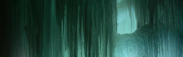 Large blocks of ice frozen waterfall or cavern background photo