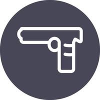 Hand pistol, illustration, vector, on a white background. vector