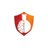 Brain Lab Logo design. vector