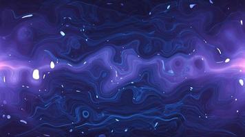 animation d'arrière-plan de l'espace de la structure géométrique des points moléculaires abstraits rêveurs violets, arrière-plan sur le thème de l'analyse des particules de la technologie en forme de triangle moderne video