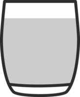 Juice glass, illustration, on a white background. vector