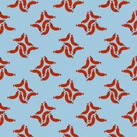 Delicious sausage,seamless pattern on light blue background. vector