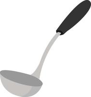 Ladle, illustration, vector on white background.