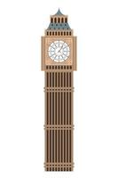 big ben famous landmark vector