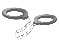 handcuffs law tool vector