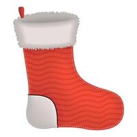 christmas santa boot vector