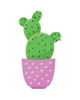 houseplant in dotted pot vector