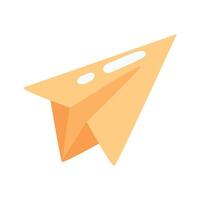 paper airplane flying vector