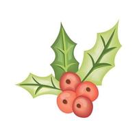 mistletoe grains and leafs vector