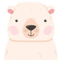 cute polar bear animal vector