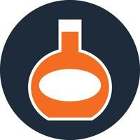 Brandy bottle, illustration, vector on a white background.