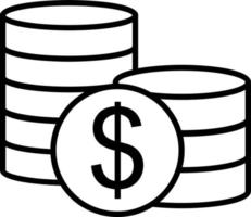 Marketing pennies, illustration, vector on a white background.