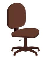 silla de oficina clásica vector