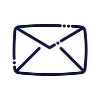 icono de correo sobre vector