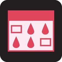 Ovulation calender, illustration, vector, on a white background. vector