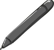 Black pen, illustration, vector on white background.