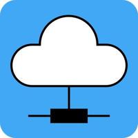 Cloud analytics, illustration, vector, on a white background. vector