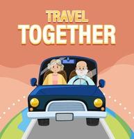 Travel Together Banner Design vector