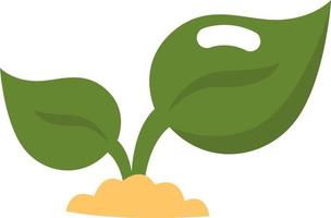 Green sprout,illustration, vector, on a white background. vector