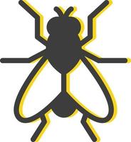 Black fly, illustration, vector, on a white background. vector