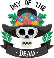 Day of the Dead banner design vector