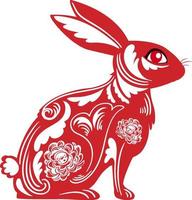 Chinese Lunar New Year Rabbit symbol 2023 vector