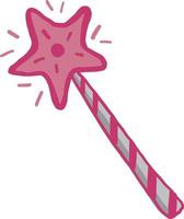 Magic wand, illustration, vector on white background