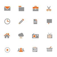 flat vector business icon set design