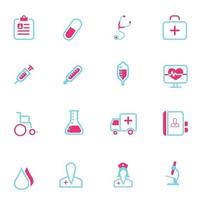 set medial icon design vector