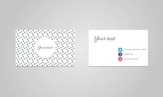 plantilla de fondo de diseño de tarjetas de visita abstractas vector