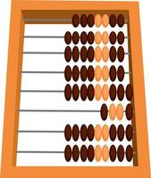 Russian abacus, illustration, vector on white background