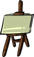 Easel for painting, illustration, vector on white background