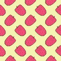 Pink mulberry,seamless pattern on yellow background.