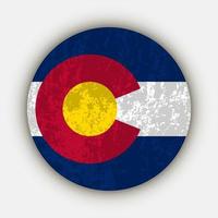 Colorado state flag. Vector illustration.