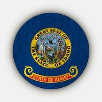 Idaho state flag. Vector illustration.