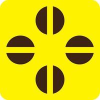 Four abstract circles, illustration, vector on a white background.