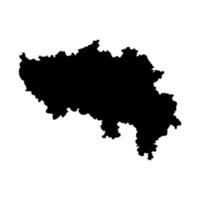 mapa de la provincia de lieja, provincias de bélgica. ilustración vectorial vector