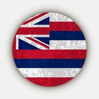 Hawaii state flag. Vector illustration.