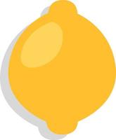 Yellow lemon, illustration, vector, on a white background. vector