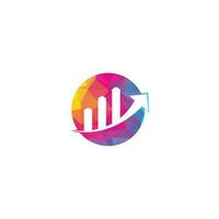 Business Finance Logo template vector icon design. Finance logo. Economy finance chart bar business productivity logo icon.