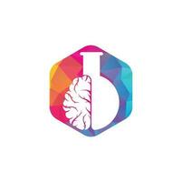 Brain Lab Logo design. vector