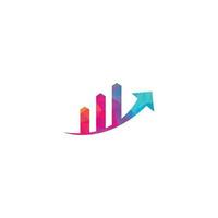 Business Finance Logo template vector icon design. Finance logo. Economy finance chart bar business productivity logo icon.