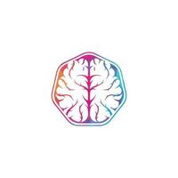 Creative brain logo design. Brainstorm power thinking brain Logotype icon vector