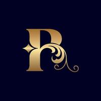 jewelry logo design R ORNATE vector